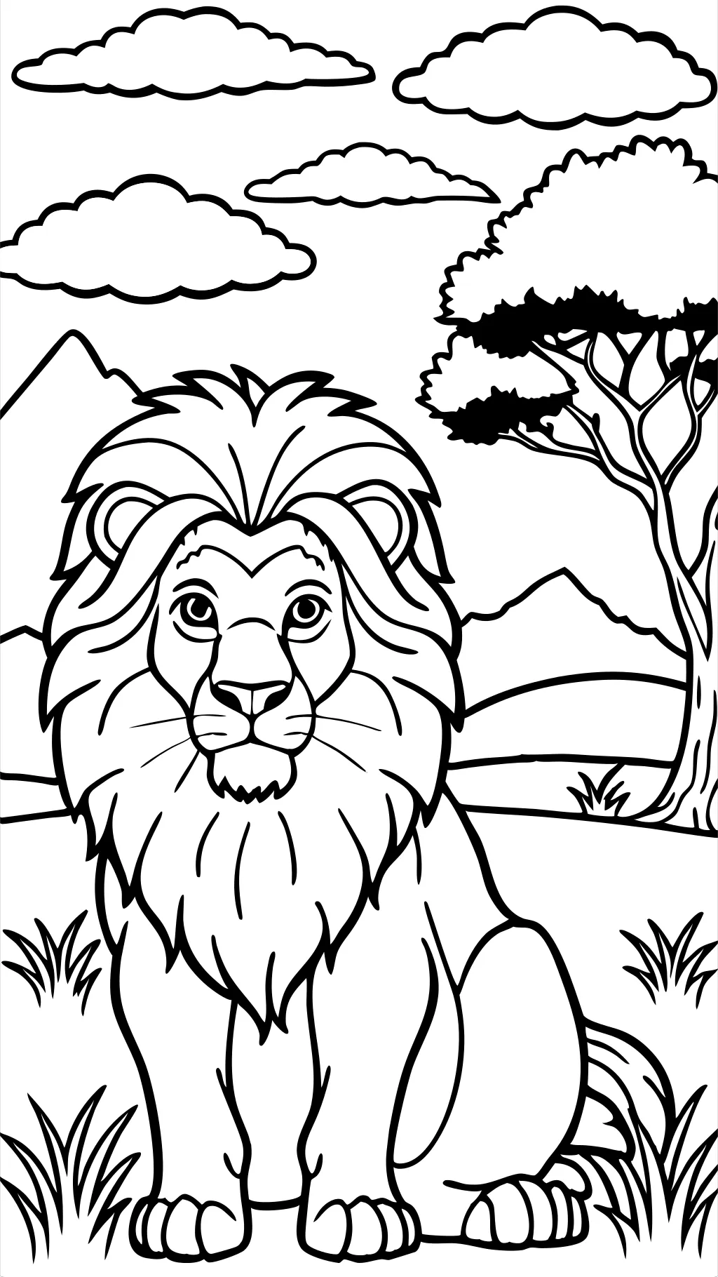 mufasa coloring pages